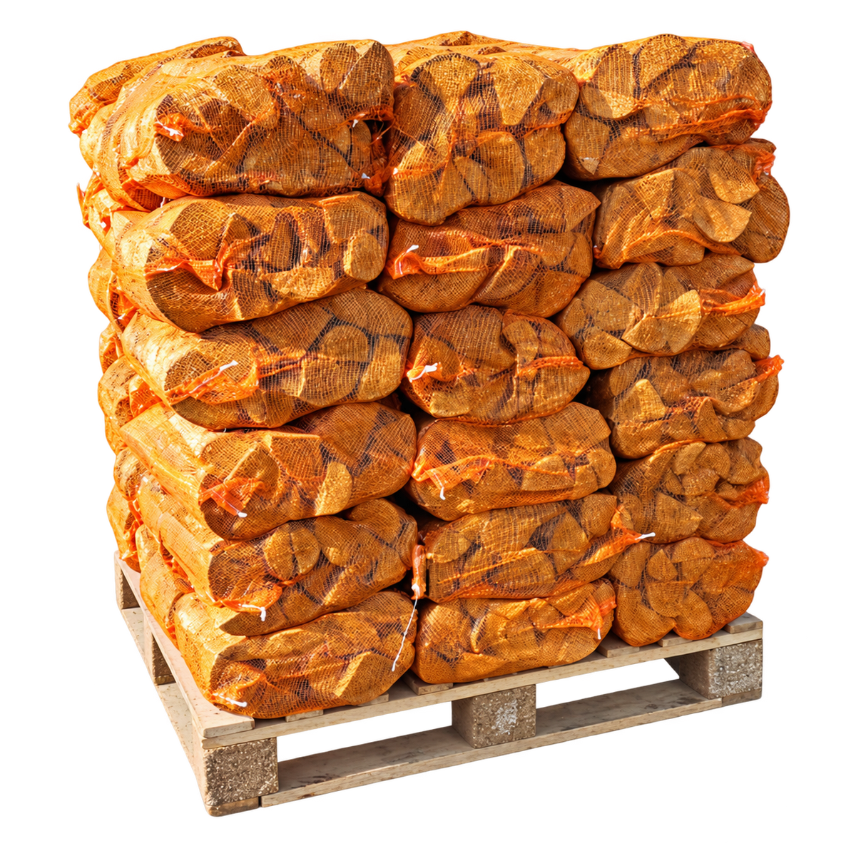 Kiln Dried Birch Logs - 20L x 72 Net Bags
