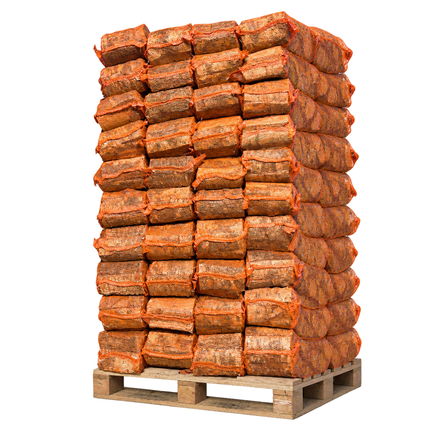 Premium Kiln Dried Oak Logs - 40L x 88 Net Bags