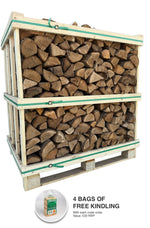 Kiln Dried Oak Logs (Standard Crate) + Free Kindling