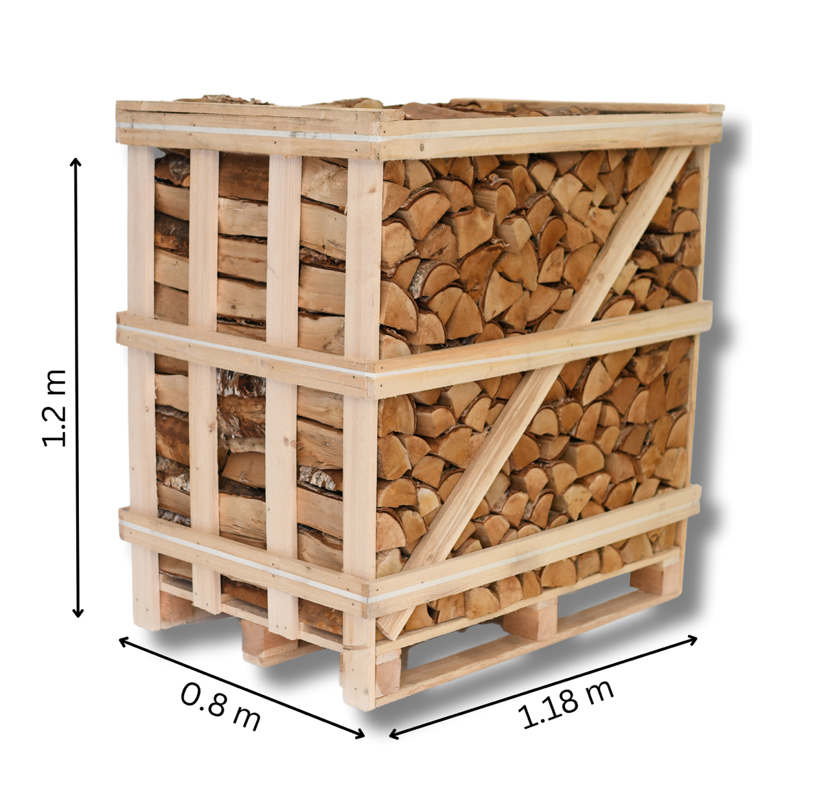 Kiln Dried Alder Logs (Standard Crate) + Free Kindling