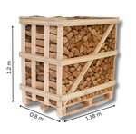 Kiln Dried Alder Logs (Standard Crate) + Free Kindling