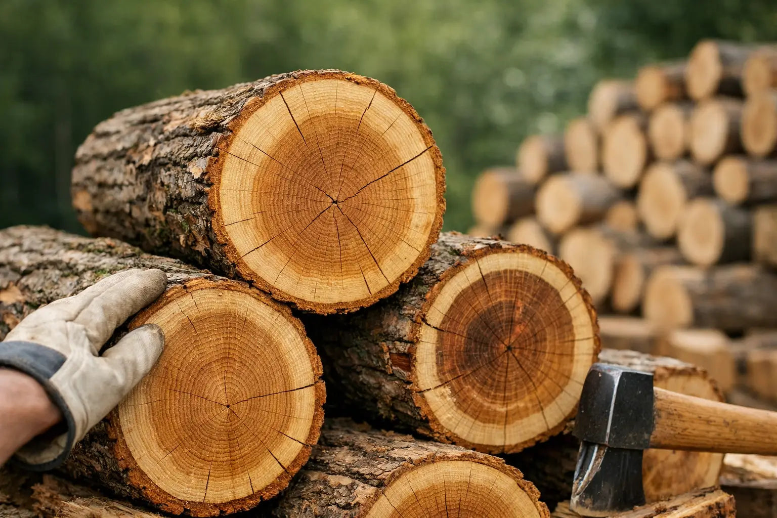 Premium Hardwood Logs: What to Look For