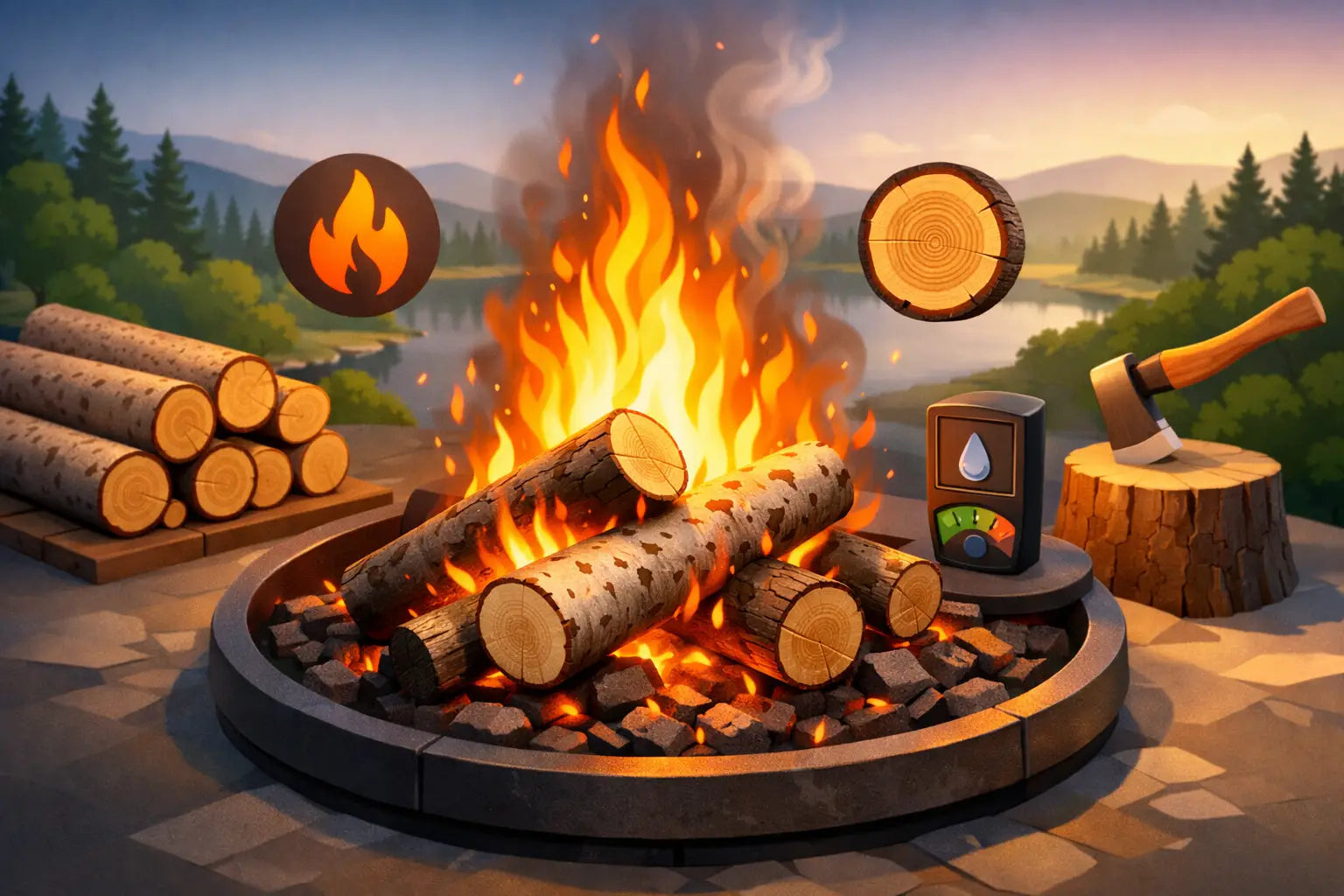 Alder Logs Burning Characteristics Explained