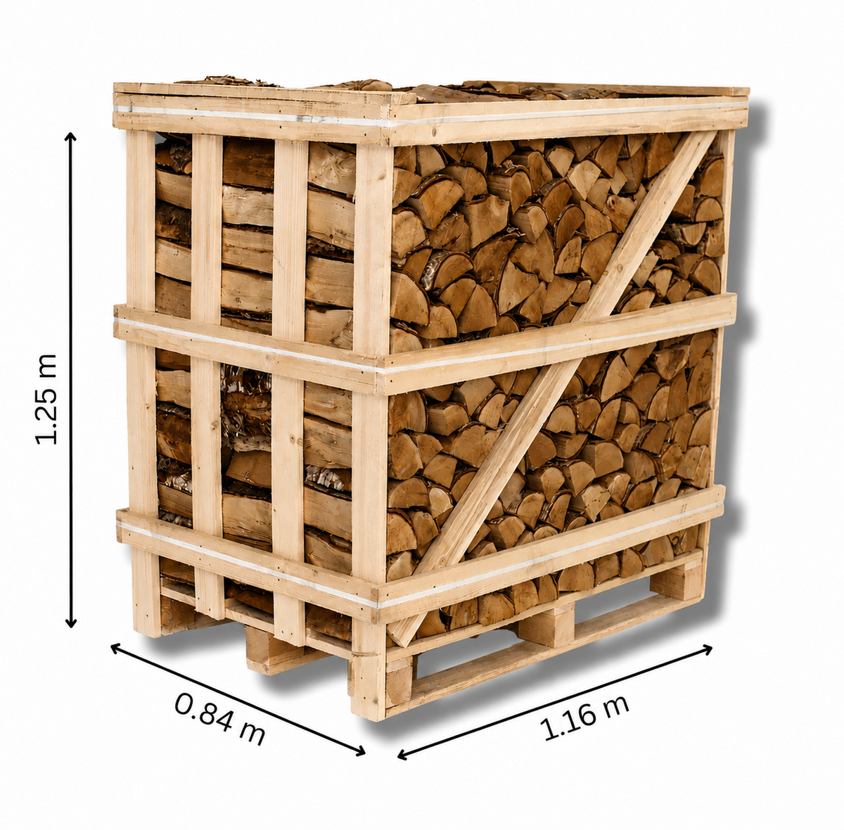 Kiln Dried Birch Logs (Standard Crate) Including Kindling
