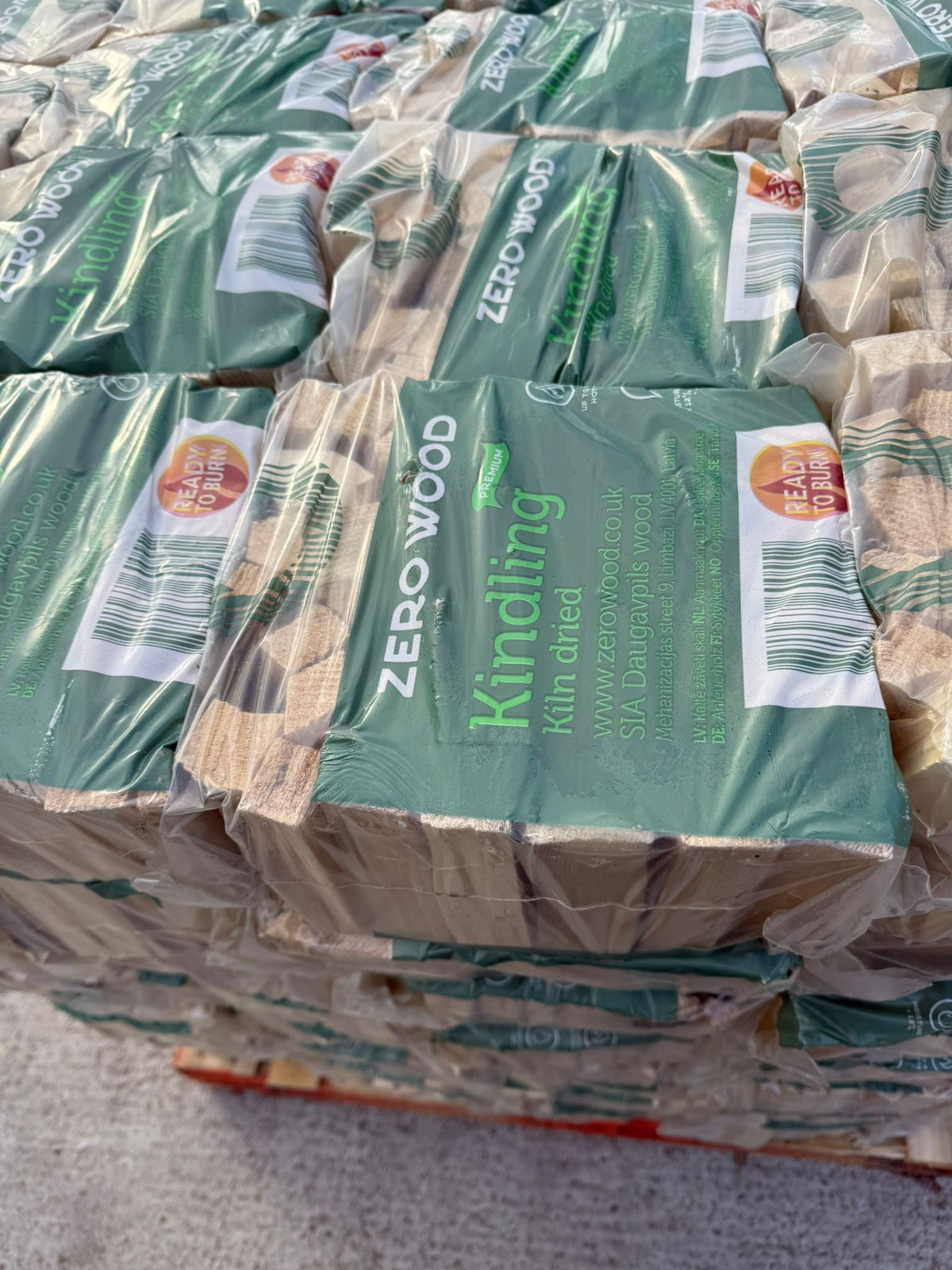 Kiln Dried Alder kindling plastic bags 2 kg x 200