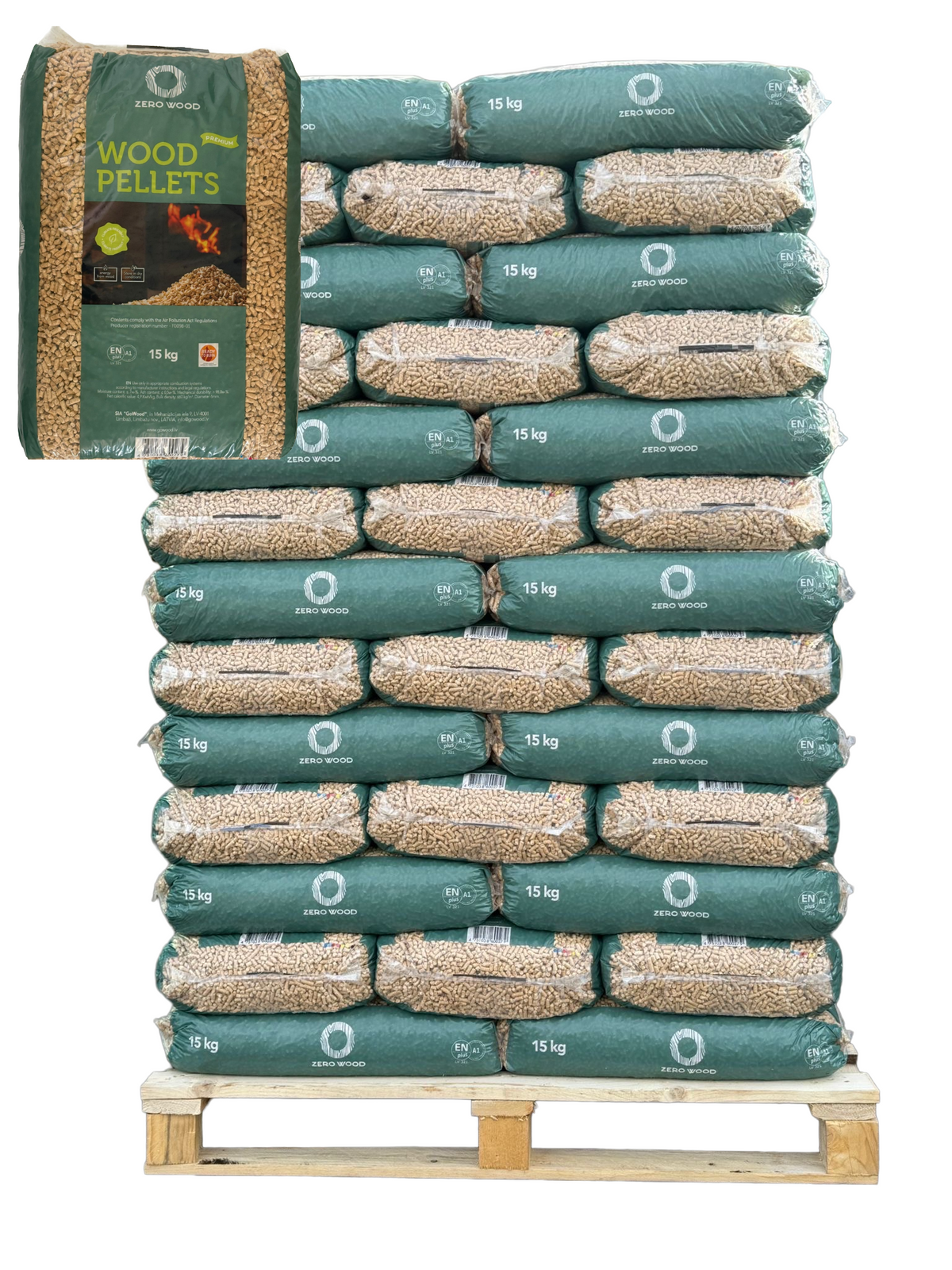 Wood Pellets 975kg En Plus A1 - Premium Quality 6mm
