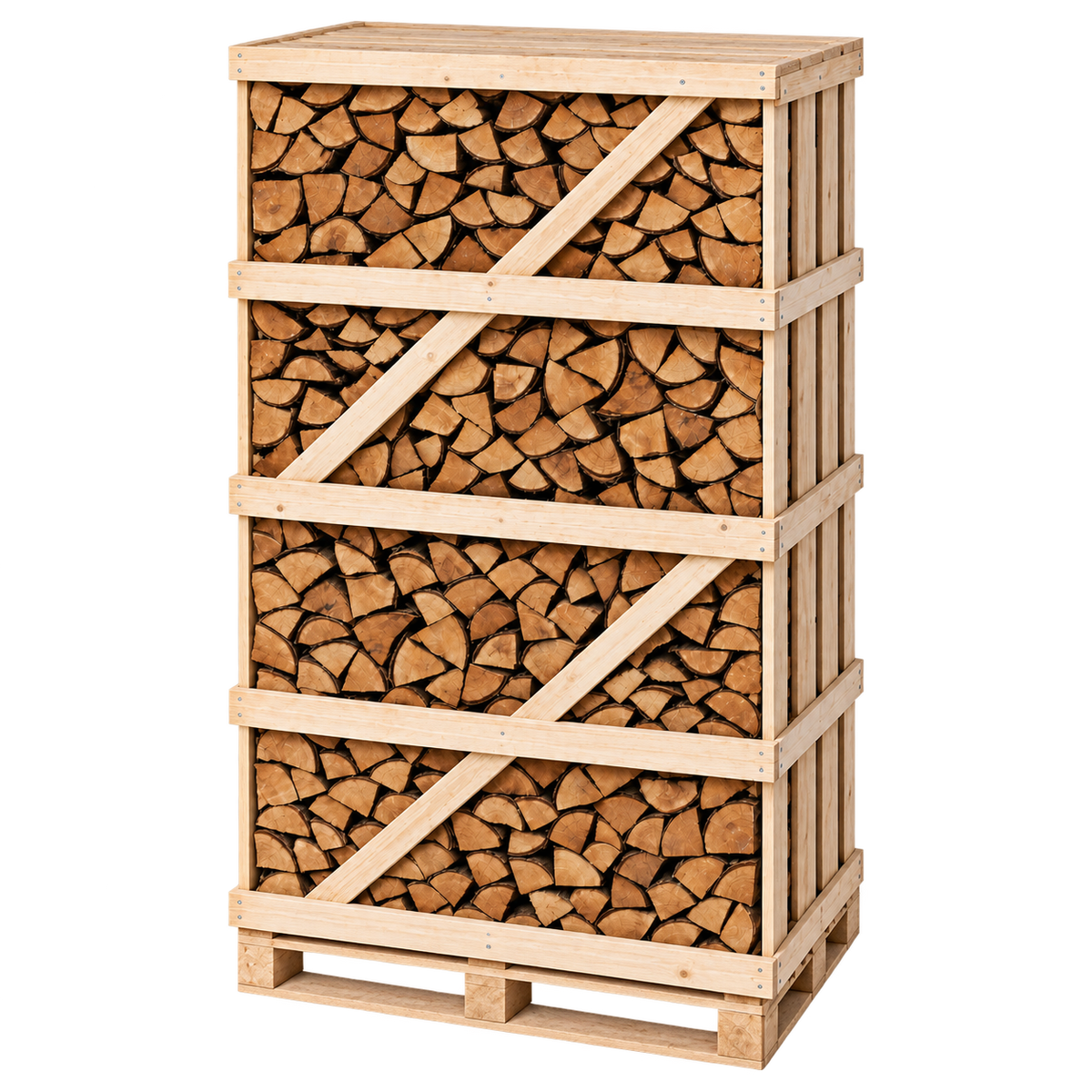 Kiln Dried Alder Logs (Large Crate) Including Kindling