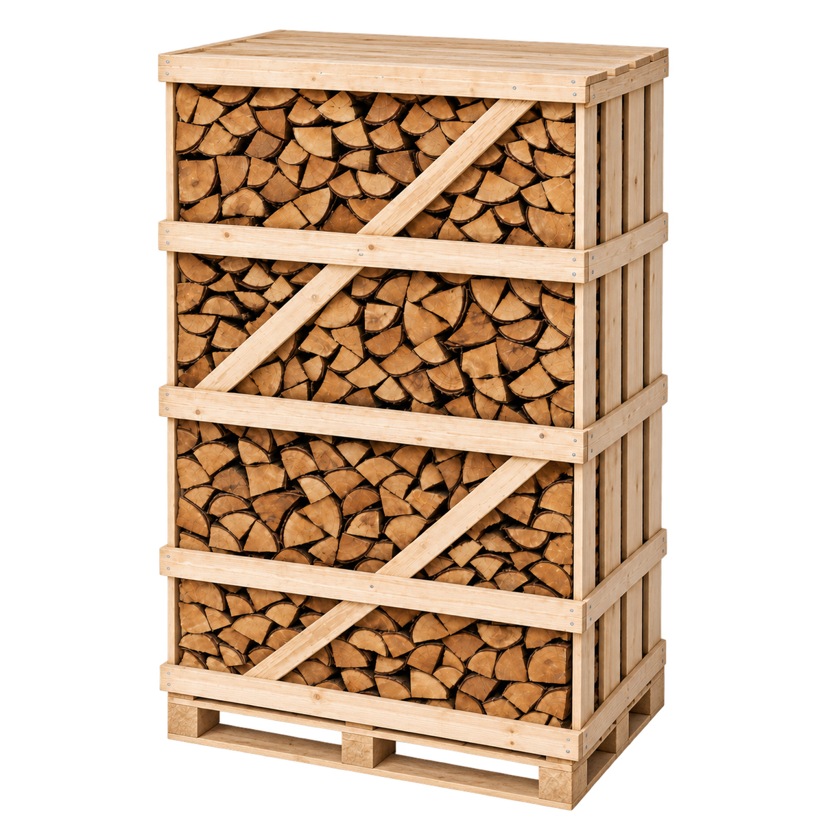 Kiln Dried Birch Logs (Large Crate) Including Kindling