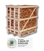 Kiln Dried Birch Logs (Standard Crate) Including Kindling