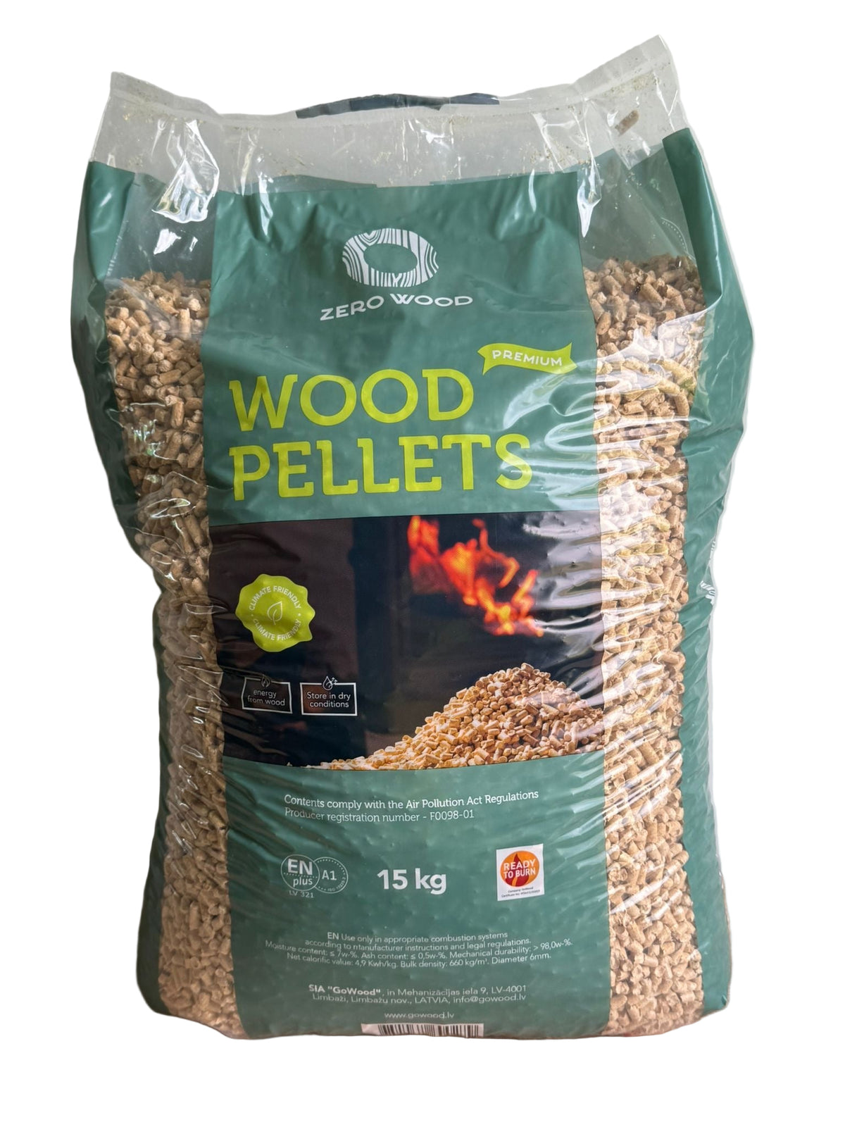Wood Pellets 975kg En Plus A1 - Premium Quality 6mm